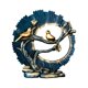 thumbnail image 3 of Escultura De Interior Para Aniversario, Sobremesa, Hogar, Boda, Mesita De Noche, Estatuilla Azul, 3 of 3