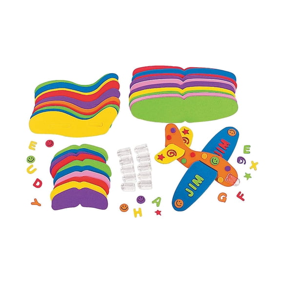 Fabuloso juego de planeadores de espuma Crafts for Kids con pegatinas