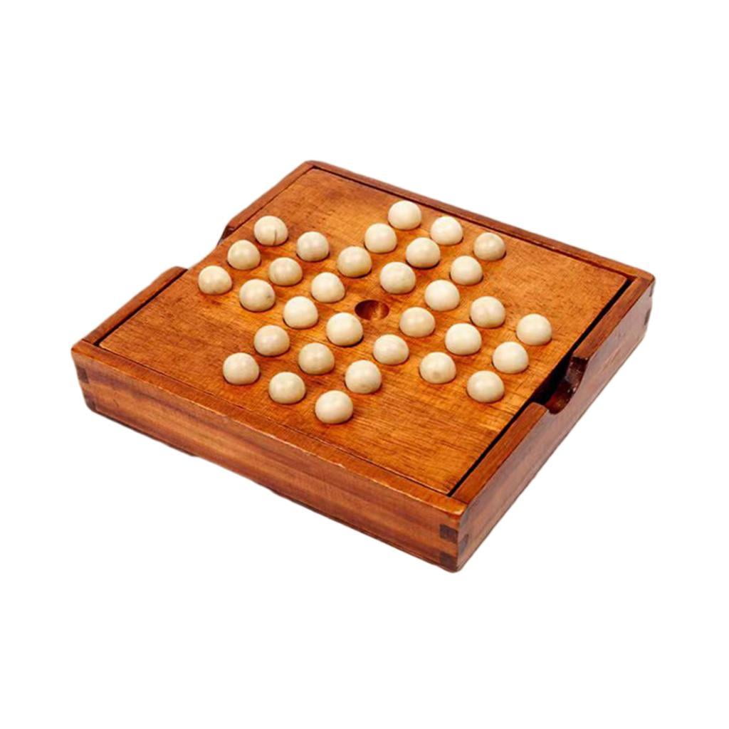 Magideal - Juego De Mesa Solitario, Rompecabezas De Madera, Juego De Mesa Para Niños, Decoración De Mesa, Juego De Mesa Con Abrazadera, Juego De Mesa Individual