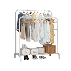 Genérico - Perchero Metálico Doble Closet Exhibición Organizador Hogar