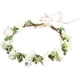 thumbnail image 1 of Diadema floral para boda, corona de flores para mujer, accesorios para el cabello para dama de honor, novia, niña (blanco), 1 of 5