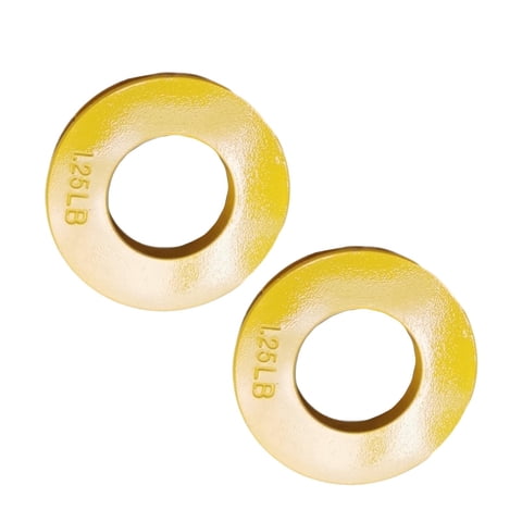 Magideal - 2 Discos De Peso Fraccionario, Pequeños Discos De Cambio, Suministros De Gimnasio, Mancuernas, Pesas Para Gimnasio, Fitness, Compactos, Versátiles, Pr Amarillo 1.25Lb