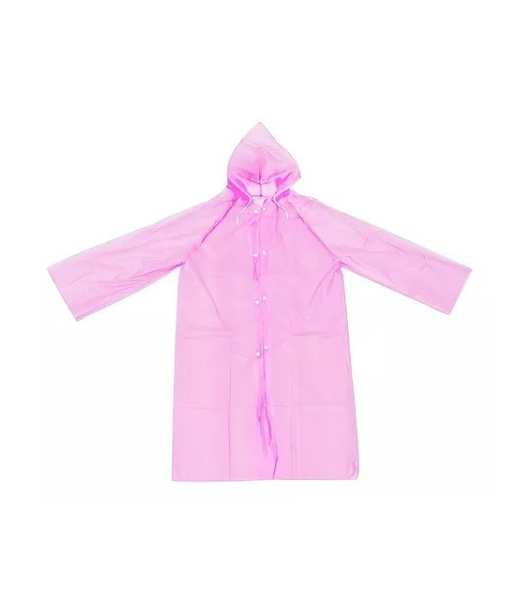 Genérico - Capa Para Lluvia Poncho Impermeable Adulto, Color Rosa