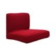 thumbnail image 5 of exclusivo jacquard stretch comedor silla cubierta de taburete cubierta vino rojo, 5 of 5