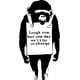 thumbnail image 1 of Decomural Laugh Now Monkey Banksy WS-51322, 1 of 2