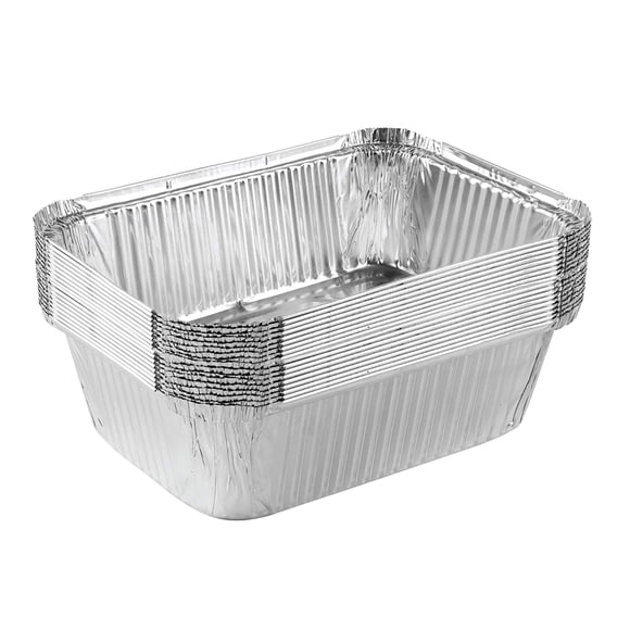PLASTICPRO Bandejas desechables de aluminio de 5 lb (2,3 kg) para hornear, paquete de 10