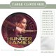 thumbnail image 2 of Los Juegos Del Hambre theme Fitted Round Tablecloths Elastic Edged Table Covers Waterproof Table Cloth For Kitchen Holiday Party Tables Decor 120cm, 2 of 6