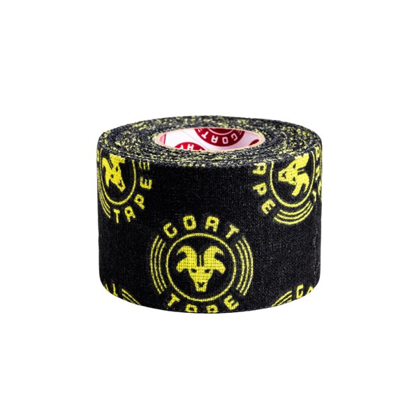 Cinta atlética Goat Tape 9 m negro y amarillo 1 rollo