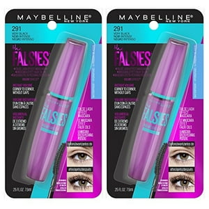 Maybelline New York - Maybelline Mascara Volum' Express The Falsies, Voluminizador, Resistente Al Agua, Negro Intenso, 2U. (Presentación Variable)