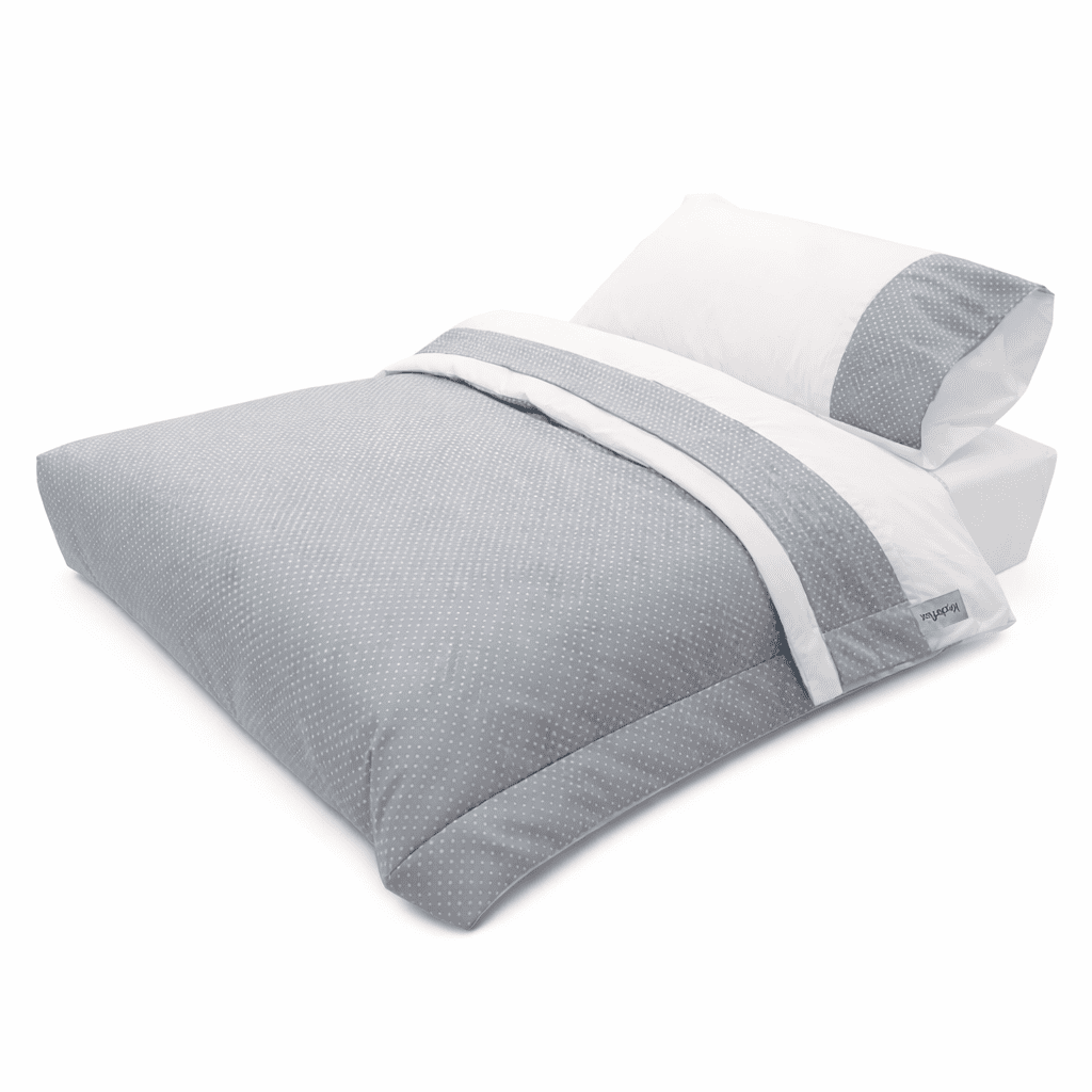 Kinderflex - Set Cuna Colecho 100% Algodón Grey