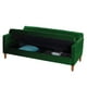 thumbnail image 3 of Futón Sofá Cama Genova Tela Velvet Verde, 3 of 8
