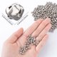 thumbnail image 2 of Campanitas de Manualidades OIIKI 250 piezas Plata 5.8 mm de Metal, 2 of 7