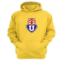 Genérico - Polerón Canguro U De Chile Amarillo Talla Xs Unisex