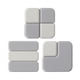 thumbnail image 1 of 3 Uds Protectores De Pared Tapón De Puerta Duradero Simple Para Pomos De Puerta Trasera De Silla Gris, 1 of 5
