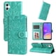thumbnail image 4 of Funda tipo cartera FOXDOCK para Samsung Galaxy A06 5G , diseño girasol en relieve, cuero PU, cierre magnético, soporte y tarjetero, 4 of 5