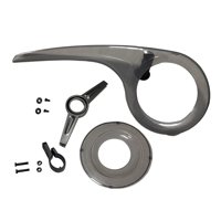 Magideal - Cubierta Protectora De Cadena De Bicicleta Portátil, Cubierta Protectora Duradera, Piñón, Manivela, Plato, Piñón Delantero, Protector De Cadena Para Gris Conjunto Completo