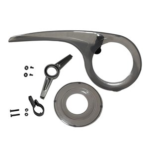 Magideal - Cubierta Protectora De Cadena De Bicicleta Portátil, Cubierta Protectora Duradera, Piñón, Manivela, Plato, Piñón Delantero, Protector De Cadena Para Gris Conjunto Completo
