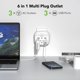 thumbnail image 2 of Extensor de enchufe BN-LINK Multi Plug, paquete de 2 con 3 puertos USB, 2 of 8