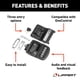 thumbnail image 2 of Cerradura Sin Llave para Puerta de RV Lippert con Alcance Bluetooth de 18 m Negra, 2 of 6