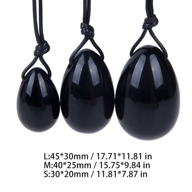 Obsidian Massage Eggs Stone Jade Massage Stone Eggs Female Postpartum Repair Pussy Jade Stone Eggs