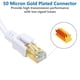 thumbnail image 3 of Cable Ethernet Cat 8 De 100 Pies 40 Gbps 2000 Mhz Rj45 Blanco, 3 of 9