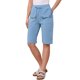 thumbnail image 4 of Pantalones cortos casuales para mujeres con cintura elástica, cordón, longitud de rodilla, cómodos para el verano, con bolsillos, XS azul, 4 of 6