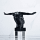 thumbnail image 5 of Adorno Deco Escultura Minimalista Atleta En Equilibrio Negro, 5 of 5