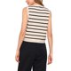 thumbnail image 3 of INSPIRE CHIC Chaleco de Suéter a Rayas para Mujer con Cuello en V y Botones Sin Mangas Top de Punto S Beige, 3 of 6