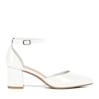 Zapato Taco Alto Blanco Fiesta Mujer Weide Gh63