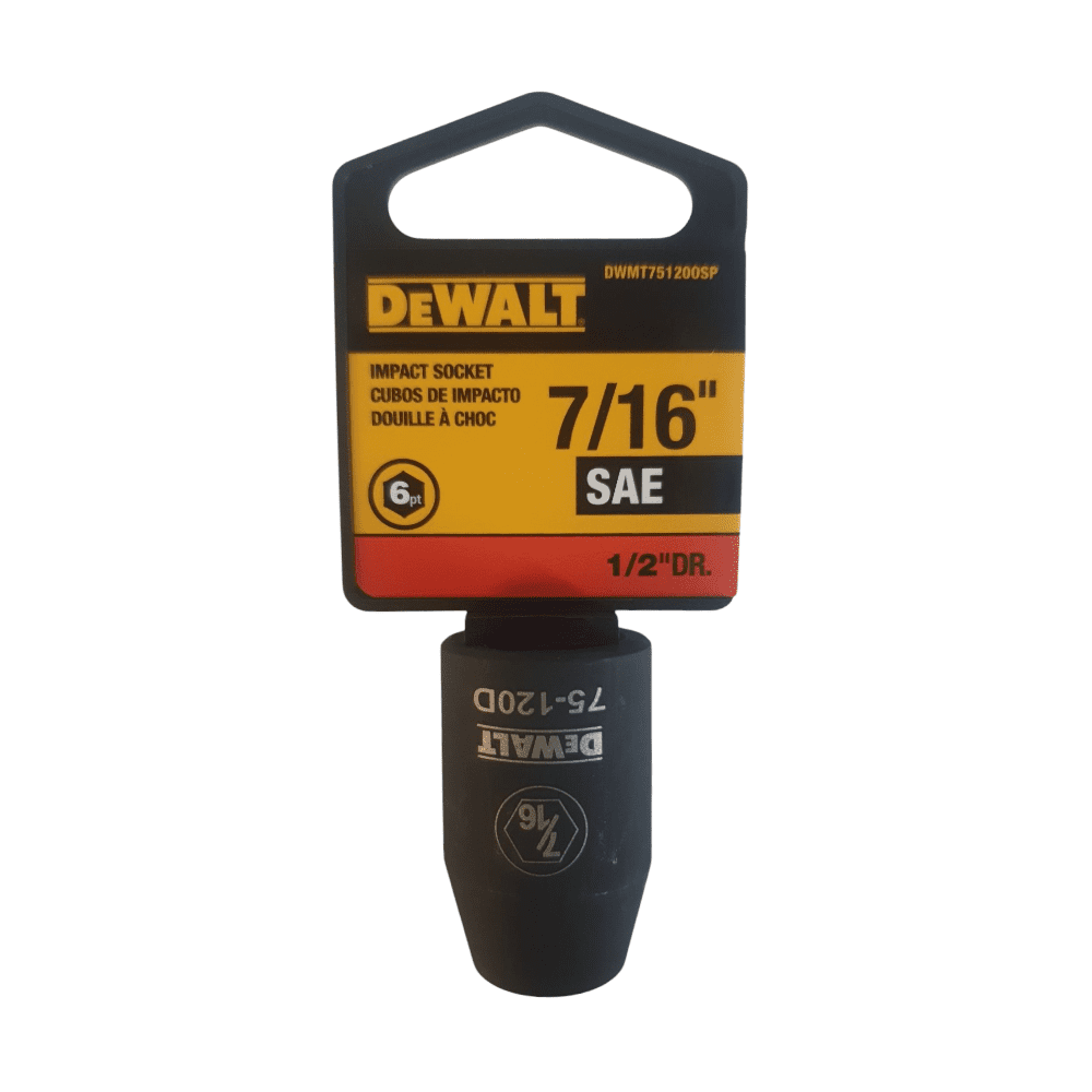 Dado De Impacto 7/16" Con 6 Puntos Dewalt Dwmt75120osp