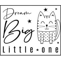 Rienda Libre Graphics - Decomural Dream Big Kitten Ws-51298