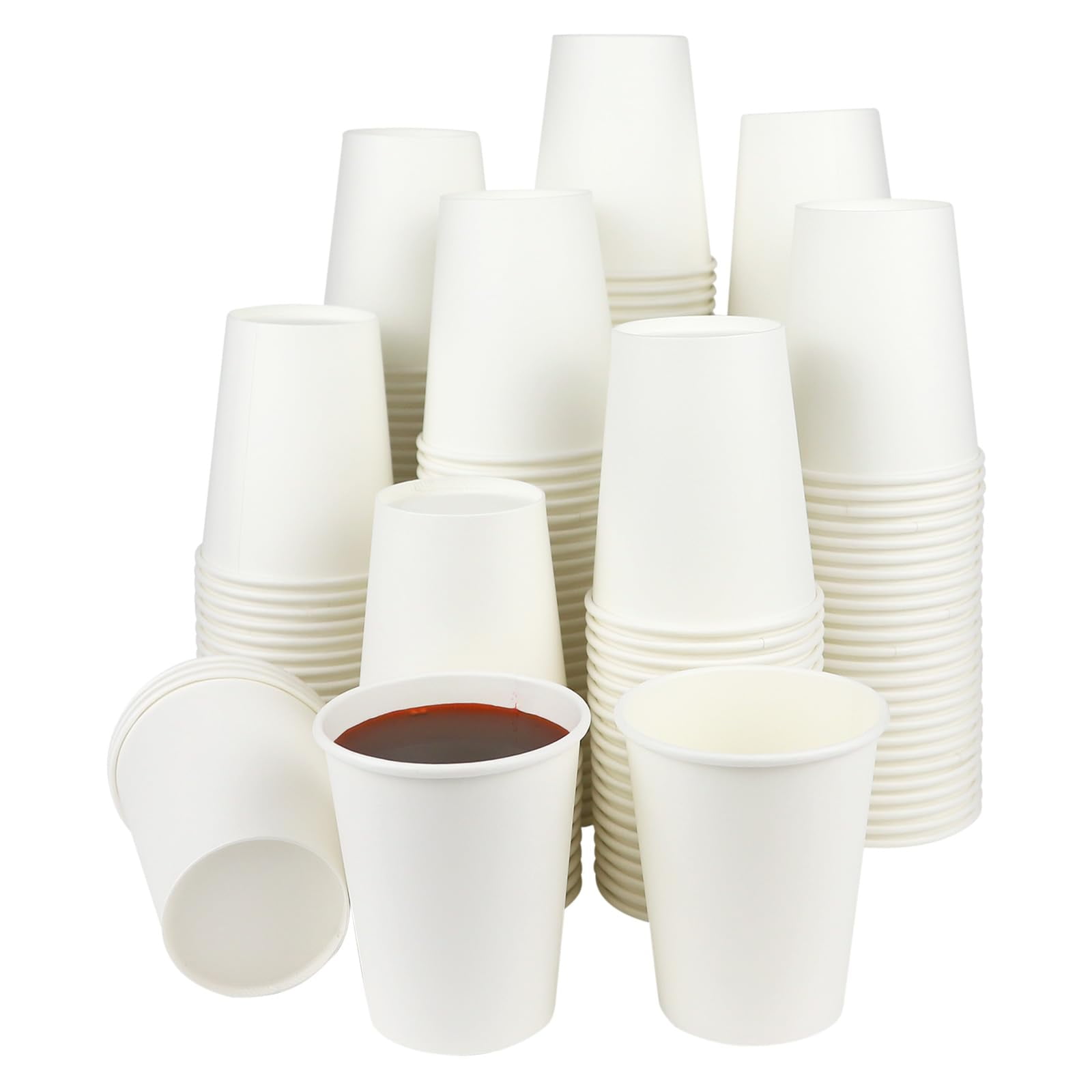 Vasos De Papel Cxsel De 8 Onzas Desechables Para Bebidas Frías O Calientes