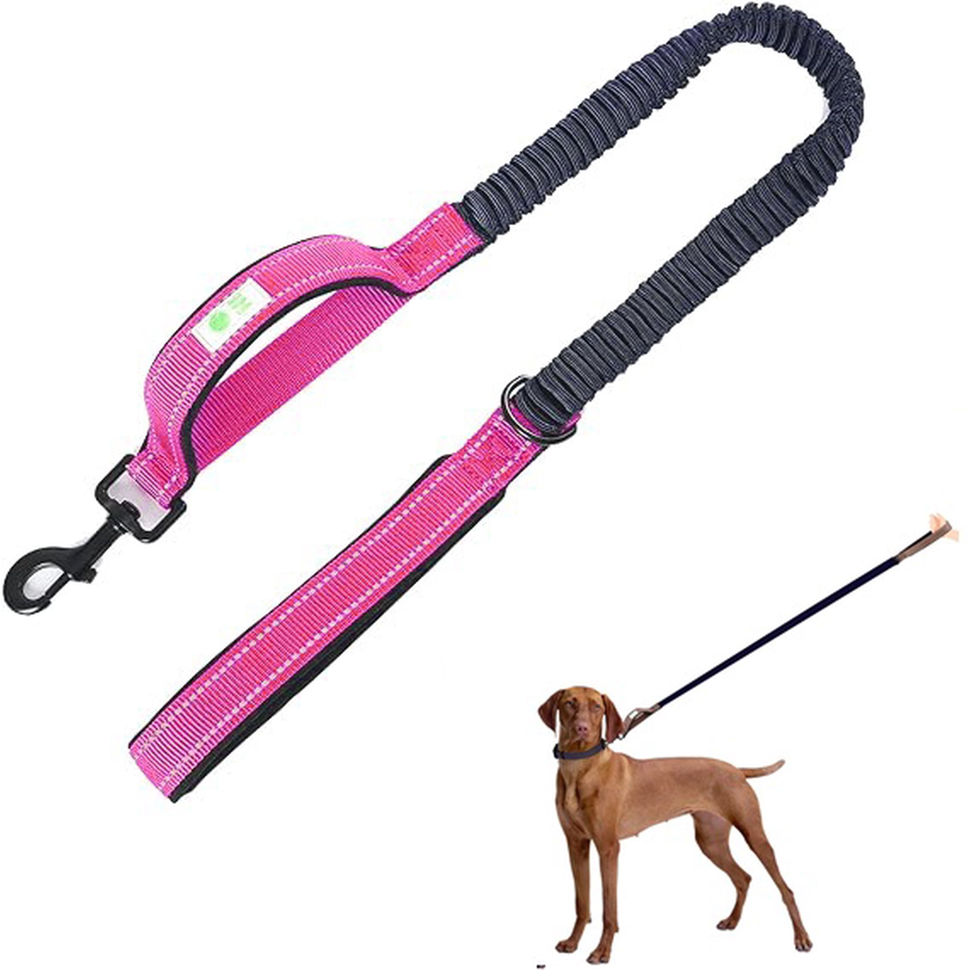 Correa Elástica Para Perros. Rosado