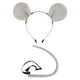 thumbnail image 3 of 2x Conjunto De Accesorios Para Disfraz De Ratón Diadema Con Orejas De Ratón Y Cola Decoración De Fiesta Gris, 3 of 3