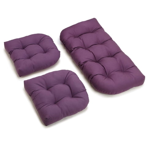 Set De Cojines Blazing Needles Twill Settee Group Grape (3 Unidades)