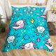 thumbnail image 1 of Cartoon Axolotl Duvet Cover Queen SizeSunflower Bedding Set Cute Animal Botanical Comforter Cover Watercolor Yellow Quilt Cover, 1 of 5