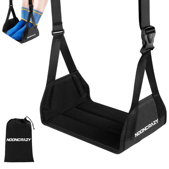 Hamaca para pie de avión NOONCRAZY con correa ajustable extendida