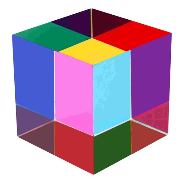 Cubo ZhuoChiMall 70 mm Prisma de Mezcla de Colores CMY