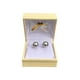 thumbnail image 1 of Aros de Perlas Gris de Mallorca Enchapado en Oro 18K, 1 of 3