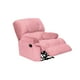 thumbnail image 3 of Bergere Perugia Reclinable Tela Velvet Palo Rosa, 3 of 3