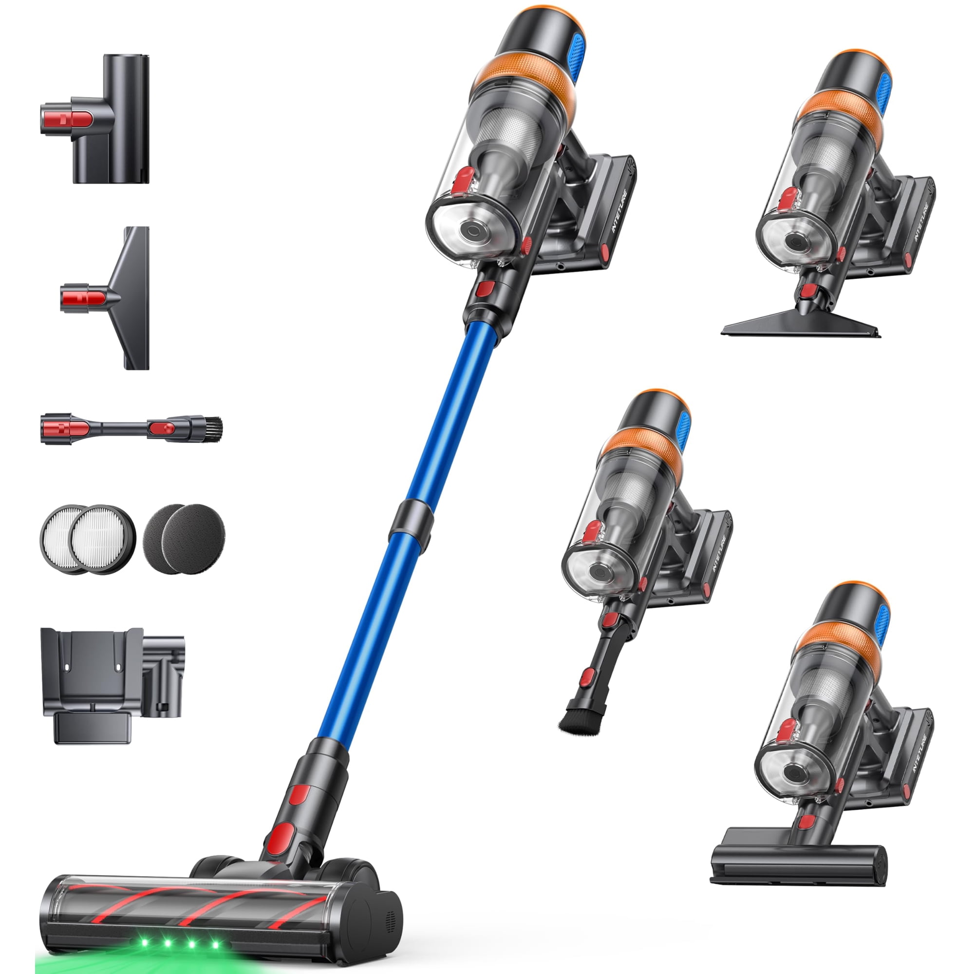 Aspirador Inalámbrico Inteture 650w 55kpa 70min Para El Hogar