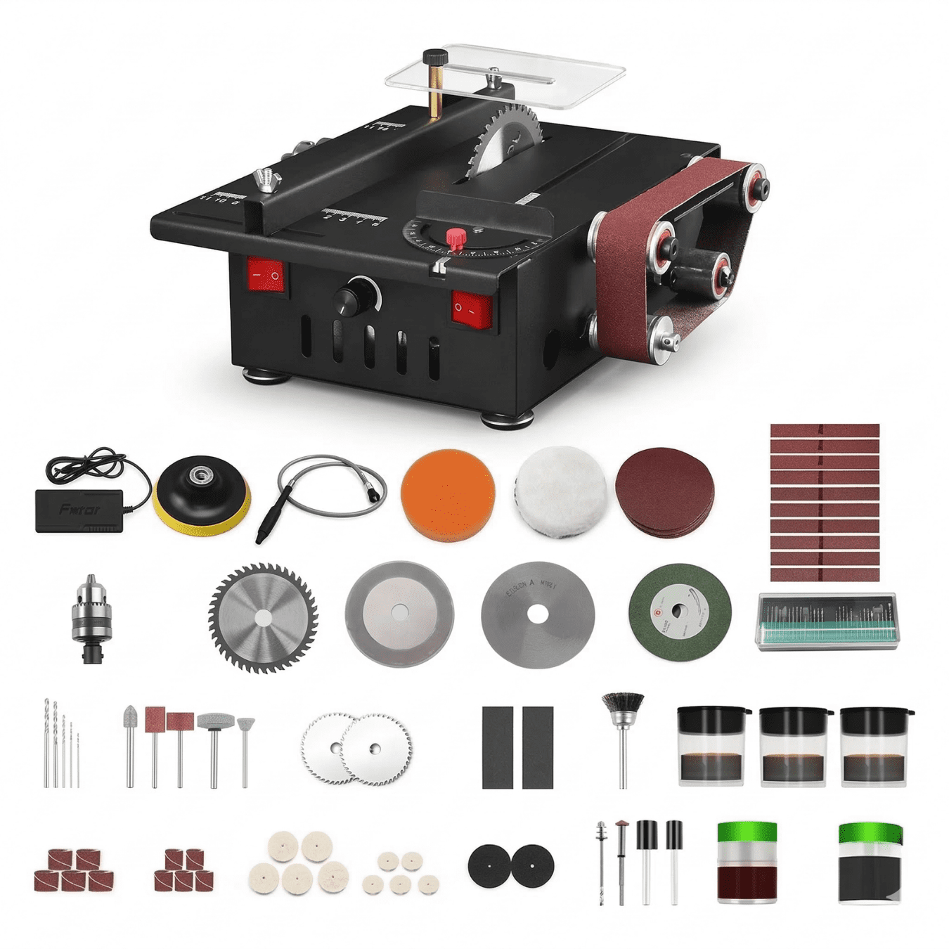 Klac Tools Market - Mini Sierra De Banco Herramientas Electrica Lijadora 600w