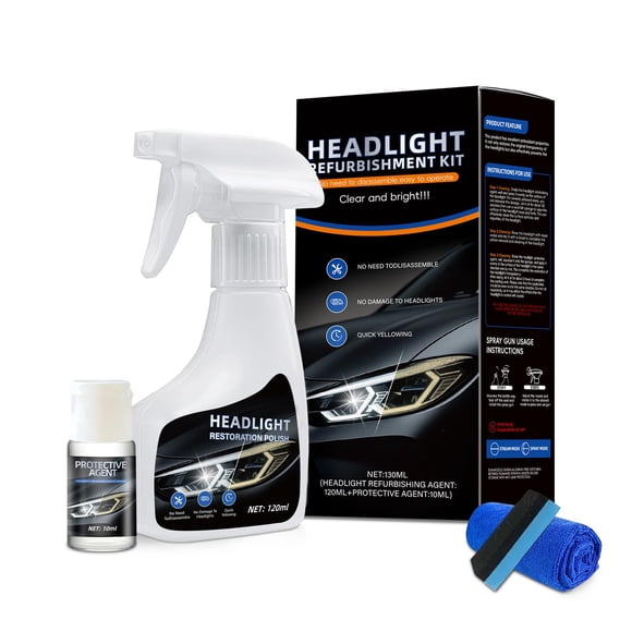 Kit De Restauración De Faros Para Auto 130 Ml