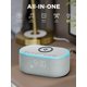 thumbnail image 2 of Alarm Clock Radio Odokee con cargador inalámbrico y altavoz Bluetooth, 2 of 7