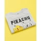 thumbnail image 3 of Camiseta Pokémon para niños, ropa de skater, color gris, de Pikachu, 11-12 años, 3 of 3
