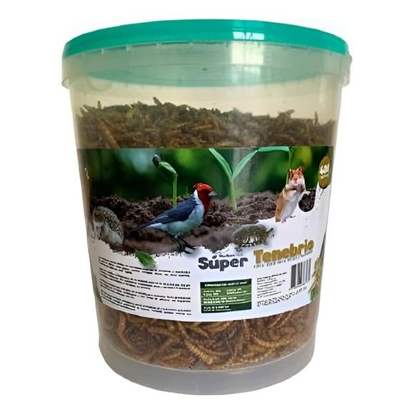 Súper Tenebrios Deshidratados Para Aves Erizos Hámsters 400g