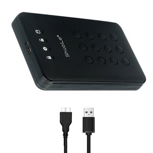 Magideal - Caja De Duro Usb 3.0 Cifrada, Caja De Duro De 2,5 Pulgadas, Caja De 5 Gigabits Per Second Caja De Caja De Duro Portátil Compacta Con Protecció