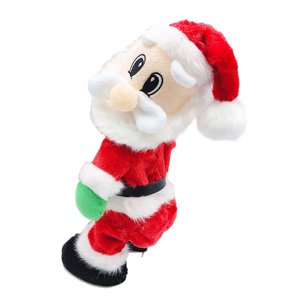 Magideal - Muñeco De Papá Noel Twerking, Juguete Eléctrico De Peluche Navideño, Suministros Para Fiestas, Muñeco De Papá Noel Bailarín En Movimiento Para Mesa Y