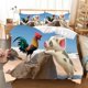 thumbnail image 2 of Moana Print Cartoon Quilt Duvet Cover Set Kids Bedclothes Pillowcase3-Piece Bedding Set, 2 of 5