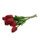 thumbnail image 3 of PU Touch Home Decoración Floral Mini Ramo De Flores Artificiales Manojo Rojo, 3 of 3